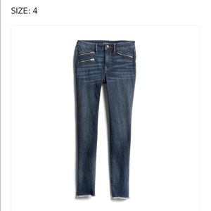 Vigoss Marley Skinny Zip Detailed Fray Hem Jean 27